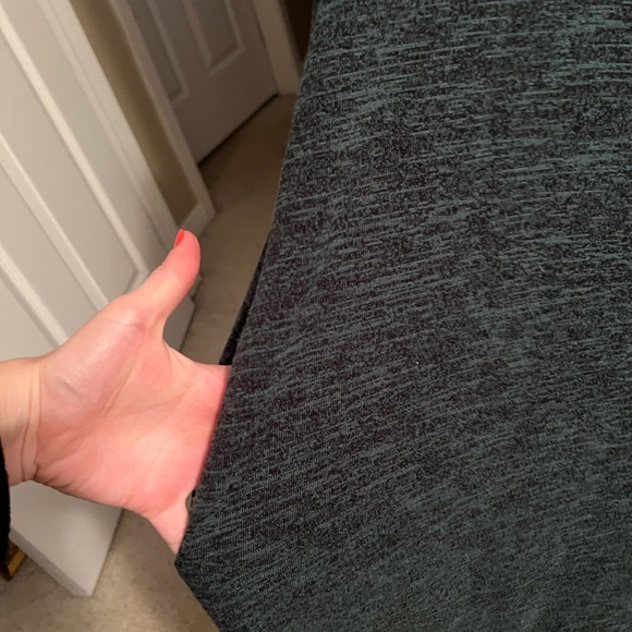 Wilfred Free Lorelei Scoop Neck Dress in Heathered Forest Green - Picture 3 of 10